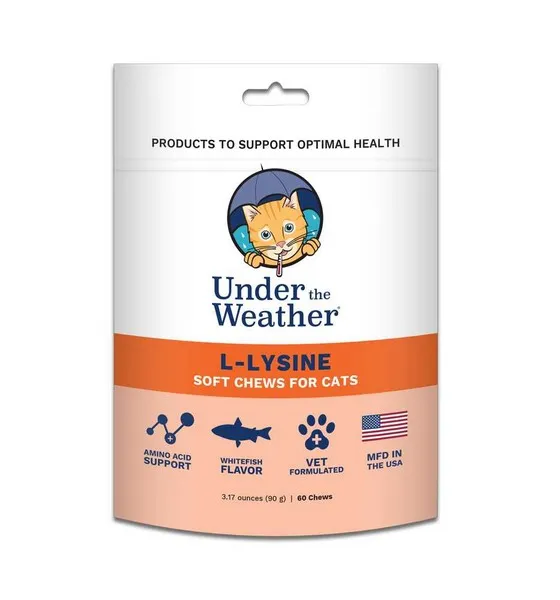 60pc Under The Weather L-Lysine For Cats - Supplements